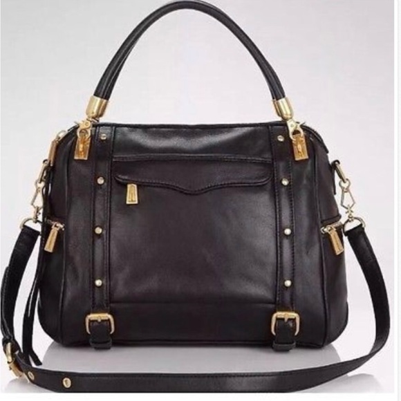 Rebecca Minkoff black leather Regan Satchel - Picture 8 of 8